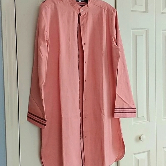 NEW American Rhino, Shirt Dress, Kenyan Cotton.  Sz L - Picture 2 of 9